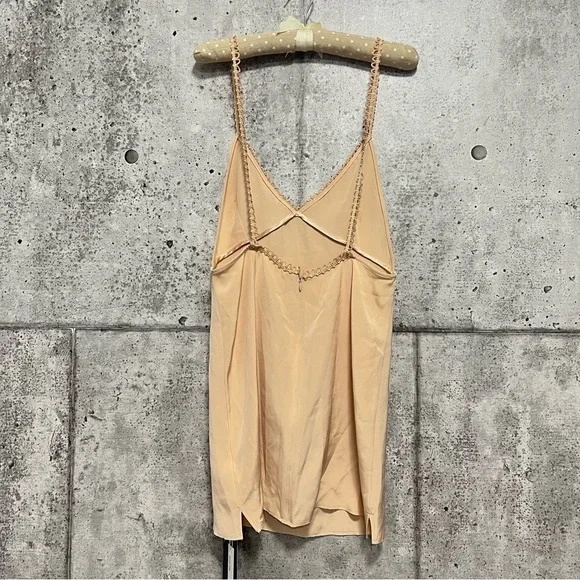 ๐ ARE YOU AM I Issi 100% Silk Mini Dress in Fawn - Picture 6 of 16